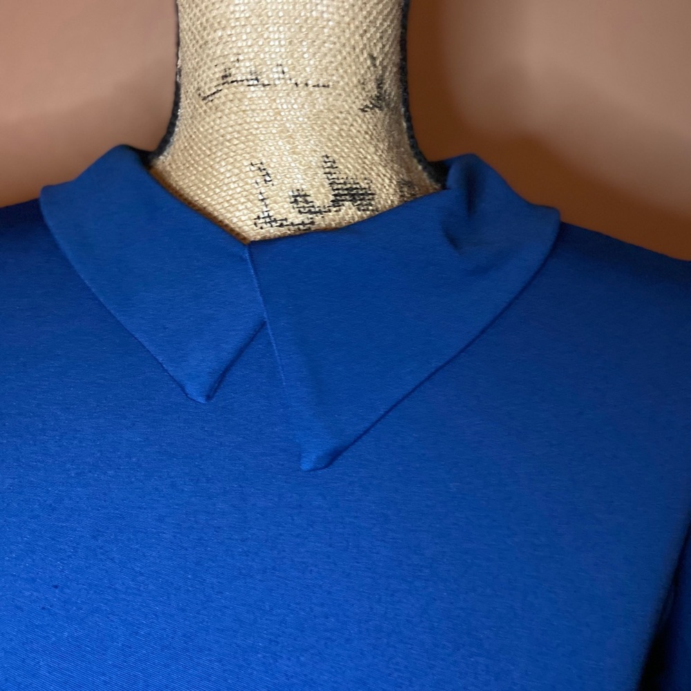 True Blue Asymmetrical Dress - Picture 4 of 4